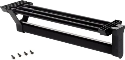 Produktbild von Emuca Ausziehbarer Kleiderstange für Schränke,Schwarz, Aluminium
