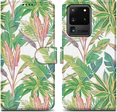Zdjęcie produktu dla Etui ochronne Cadorabo do Samsung Galaxy S20 ULTRA z wzorem Green Rainforest No.8 na telefon komórkowy