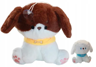 Produktbild von Emaj Plüschtier Hund mit Halstuch Saugnapf 20cm
