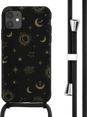 Zdjęcie produktu dla imoshion Silikonowe etui ze sznurkiem do Apple iPhone 11 - Sky Black