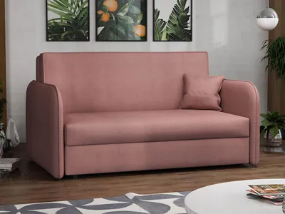 Obrázek produktu pro Dvoumístná rozkládací pohovka BELA LOFT 3 - růžová