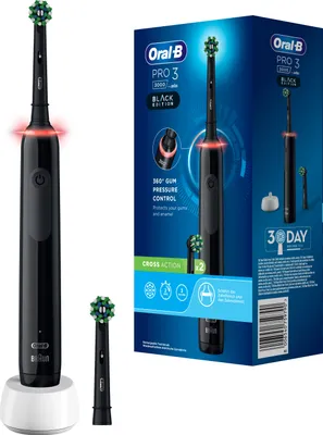 Produktbild von Oral-B PRO 3 3000 Cross Action Black Edition  JAS 22