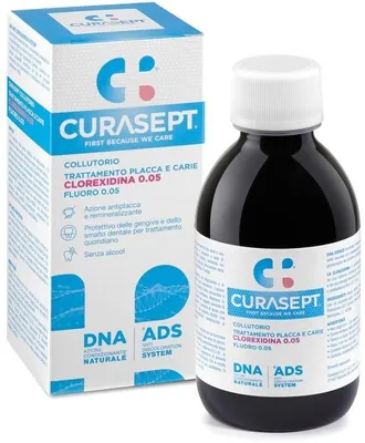 Obrázek produktu pro CURASEPT Ústní voda 0,05 % ADS + DNA, 200 ml
