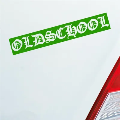 Produktbild von Auto Aufkleber Oldschool Graffiti Tuning 19x3 cm Hellgrün Sticker Heckscheibenaufkleber