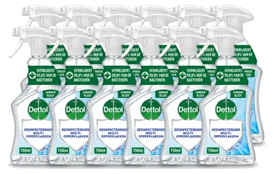 Produktbild von 12 x Dettol Allesreiniger Spray ohne Bleiche - 750 ml - Vorteilspackung - 12 Stücke