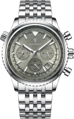 Produktbild von Watch Herren-Armbanduhr, Leuchtend, Datum, wasserdicht, Chronograph, Quarz, Herrenuhr, modisch, Edelstahl, Sport, Herrenuhr