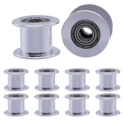 GT2 Katrol 10 mm, Alu, 20 Zähne, 5 mm Bohrung, 10er-Pack