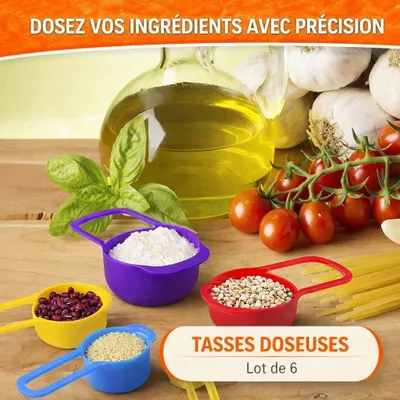 Image de Set de 6 Tasses et Cuillères Doseuses