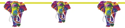 Obrázek produktu pro Papírová girlanda Elephant Party, 2,3 m
