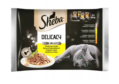Zdjęcie produktu dla Sheba Delica z drobiem w galarecie - mokra karma dla kota 4 x 85 g