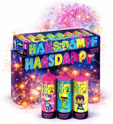 Produktbild von Hans Dampf XXL Party-Set – 2026 Silvester & Neujahr | Sicheres Spiel- und Lichteffekt-Set (Hans Dampf)