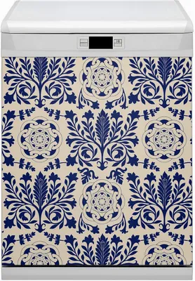 Obrázek produktu pro Magnetická fólie na magnety do myčky Magnety do myčky nádobí 60x70 cm dekor - Modrý vzor