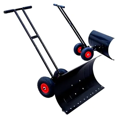Produktbild von Manuelle Schneeschaufel mit zwei luftbereiften Rädern – Stabiler und leichter Helfer für die Schneeräumung, ideal für Einfahrten, Gehwege und Winterpflege im Wohnbereich