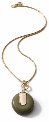 Produktbild von Lange Kette Elena mit rundem Anhänger von collezione alessandro
