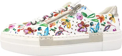 Produktbild von Rieker Alabama Damenschuhe Schnürschuhe Sportive Sneaker high Weiß, Schuhgröße:37 EU