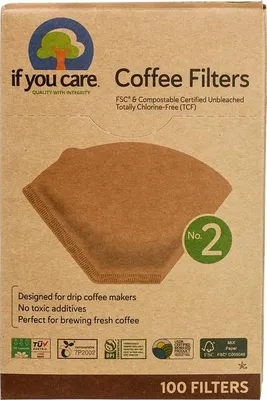 Productafbeelding van IfyouCare Koffiefilters No.2 (100 stuks)