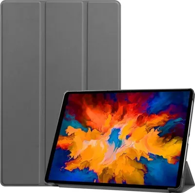 Produktbild von König Design Tablet-Hülle kompatibel mit Lenovo Tab P11 Pro TB-J706L (11.5") Kunstleder Smart Cover Case Etui Grau