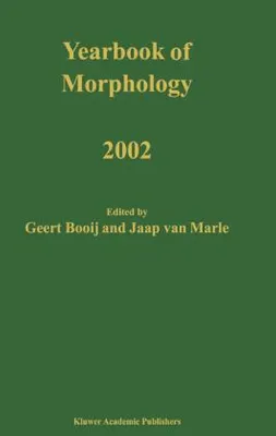 Produktbild von Yearbook of Morphology 2002