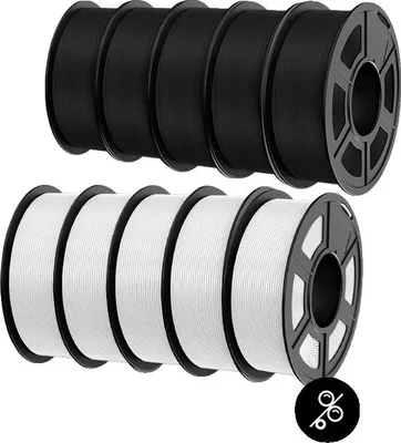 Productafbeelding van 3D-printerfilament, hoogwaardig PETG, zonder luchtbellen, PETG 5WT 5BK