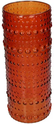 HD Collection Vase Glas Orange 12x12x30cm