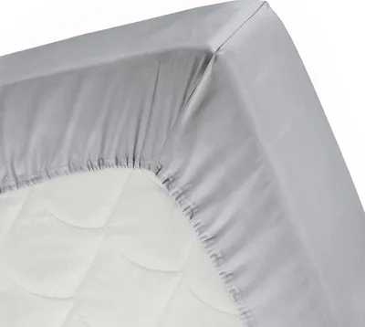 Produktbild von Cinderella - Topper-Spannbettlaken (bis 15 cm) - Jersey - 160x200/210 cm - Light Grey