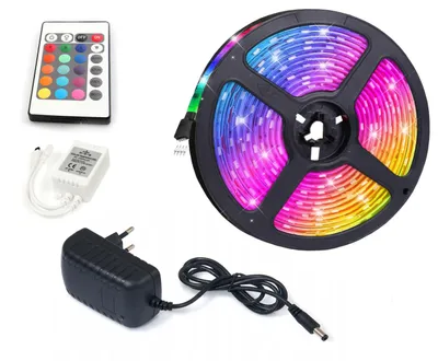 Immagine prodotto di Striscia LED - RGB 5050 - 5m - 30LED/m - 36W/5m - IP20 - SET