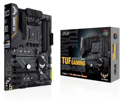 Produktbild von ASUS 90MB1650-M0EAY0 TUF GAMING B450-PLUS II AMD B450 Socket AM4 ATX