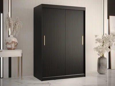 Obrázek produktu pro Šatní skříň 120 cm LONZO 1 - černá