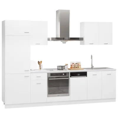 Produktbild von 7-tlg. Küchenzeile Lyon Weiß Holzwerkstoff