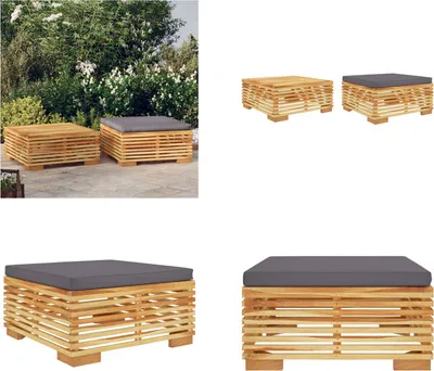 Produktbild von vidaXL 2 tlg. Garten Lounge Set Massivholz Teak - Garten-Lounge-Set - Garten-Lounge-Sets - Lounge-Set - Outdoor-Lounge-Set