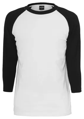 Immagine prodotto di Urban Classics - T-shirt con maniche raglan da uomo a 3/4 TN448 (4XL) (bianco/nero)