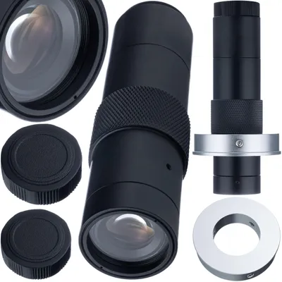 Immagine prodotto di Rosfix Obiettivo per Microscopio OptiZoom C-mount – Ingrandimento 1X-150X | Distanza di Lavoro 50 – 1000 mm | Attacco 30 mm | 195 g