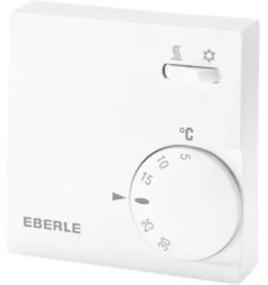 Produktbild von Eberle Raumthermostat RTR-E 6731, 5–30°C, 230V, Wechsler, Heizen/Kühlen, RAL 9010, 1 Stk.