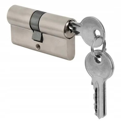 Produktbild von 30x30 Türzylinder für Schloss 31x31 mm Schloss 3 Schlüssel Nickel