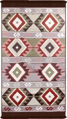 Produktbild von Bigghome Doppelseitiger Teppich, Kelim, Orientalisch, Maschinenwaschbar, Modernes Design, 120*180 cm, SA1583B, Langlebig, Vielseitig für Zuhause, Büro