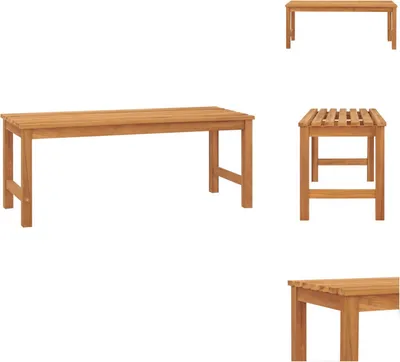 Produktbild von vidaXL Gartenbank 114 cm Massivholz Teak -  Gartenbänke