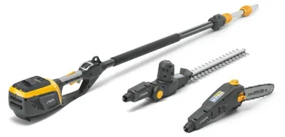 Akku-Multitool, Heckenschere & Astschere, 46 cm Doppelmesser, Teleskopstiel