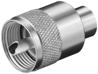 Produktbild von Goobay UHF-Stecker für max. 5,3 mm Kabel, RG 58/U, 10 Stk. im Plastikbeutel