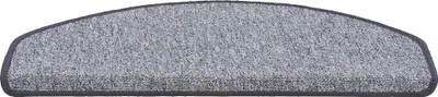 Produktbild von Trend Schlinge Stufenmatte Strong Silbergrau (halbrund), Größe / Menge:24x65 cm = 1 Stck.