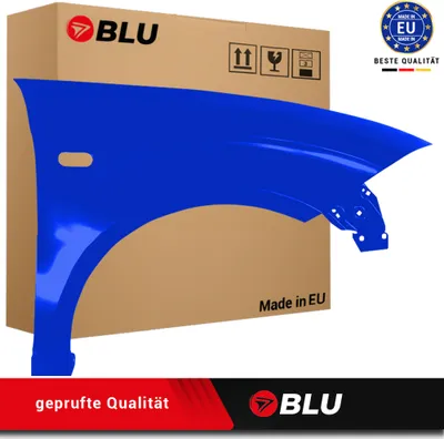Zdjęcie produktu dla BLU Błotnik pasujący do Seat Altea 5P1/5P5 LS5G Prawy Niebieski Blau Swing | 2004-2015 | Przedni Przód | Lakierowany | Gotowy do montażu | Stal