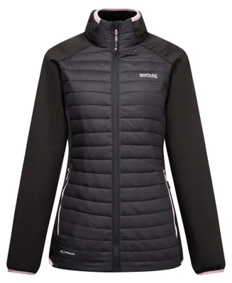 Produktbild von Regatta - "Clumber" Hybridjacke für Damen RG12250 (40 DE) (Schwarz/Puderlila)