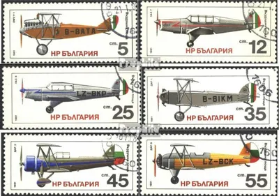 Produktbild von Briefmarken Bulgarien 1981 Mi 3005-3010 (kompl.Ausg.) gestempelt Geschichte des Flugzeugbaus