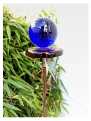 Produktbild von Gartenstecker aus Glaskugel 6cm