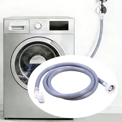 Zulaufschlauch 1 m, 3/4 Zoll, gerade/90° Winkel, hellblau