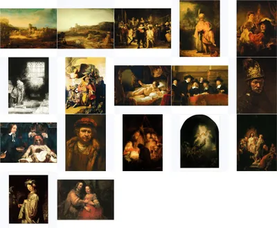 Produktbild von Kunstkarten-Komplett-Set Rembrandt van Rijn