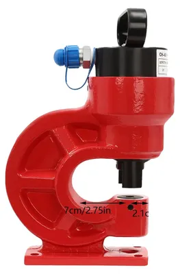 Productafbeelding van Hydraulische persmachine, 31 ton capaciteit, 4 stansgereedschappen, rood