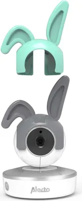 Produktbild von Alecto DIVM-EARS - Kaninchenohren-Accessoire für SMARTBABY10 & DIVM-850, grau/grün