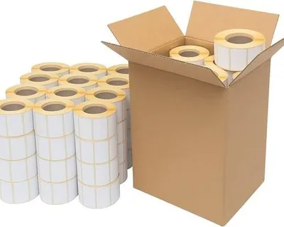 Produktbild von Selbstklebende Thermolabel 50 x 30 mm – 54.000 Stück