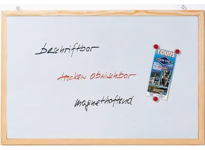Productafbeelding van Franken CC-MM3040 schrijfplank - 40 x 30 cm, magnetisch, wit gelakt