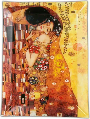 Produktbild von Carmani Gustav Klimt Dekoteller "The Kiss" 32x24cm